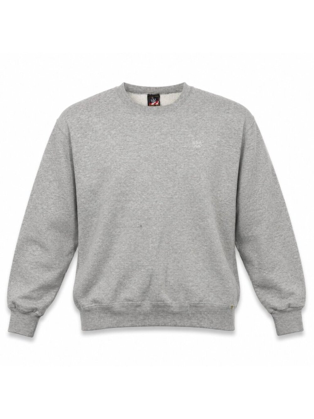 USA Olympics Crewneck Sweatshirt Gray Fleece Large Tall Made in USA